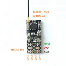 2PCS FS2A 4CH AFHDS 2A Mini Compatible Receiver PWM Output for Flysky i6 i6X i6S Transmitter