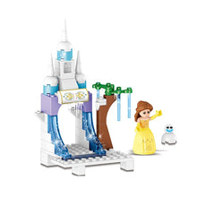 4 In 1 Princess Mermaid Elsa Anna Ice Castle Model Building Blocks Kit Toys Compatible with Legoinglys Friends Girl Kids Gifts