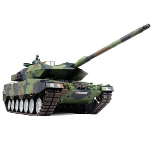 1:16 German Leopard 2A6 Main Battle Tank 2.4G Remote Control Model Military Tank Sound Smoke Shooting Effect Metal Ultimate