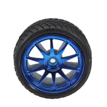 65mm Rubber Tire With Sponge Liner For 1:10 Smart Car Robot
