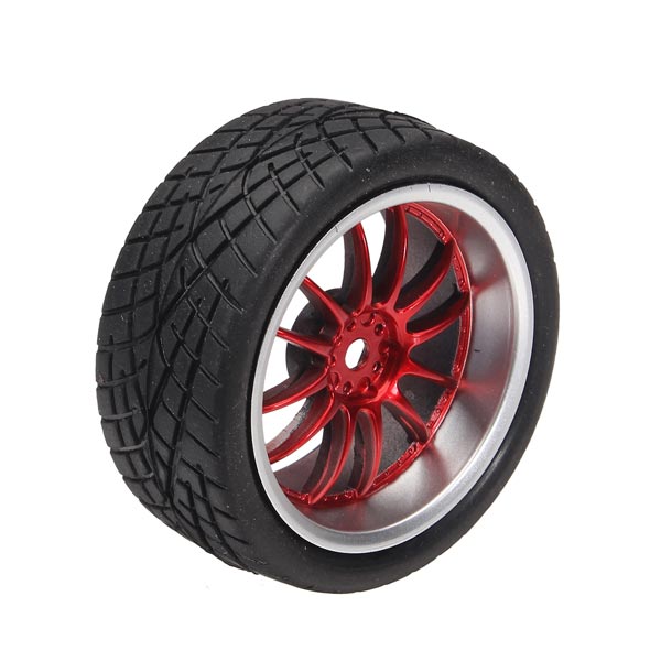 65mm Rubber Tire With Sponge Liner For 1:10 Smart Car Robot