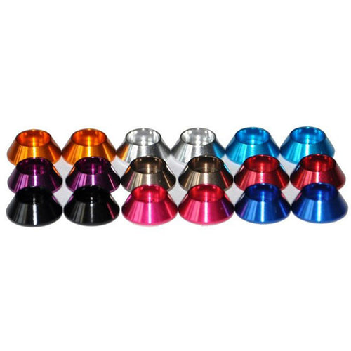 Aluminum Alloy M3 Hexagon Screw Cup Shaped Washer 5Pcs Set