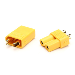 1Pair XT30 2mm Golden Male Female Non-slip Plug Interface Connector 