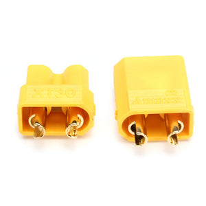1Pair XT30 2mm Golden Male Female Non-slip Plug Interface Connector 