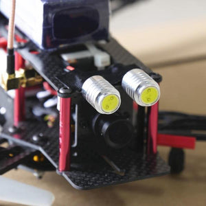 12V 1.5W Aluminum Alloy CNC LED Night Light Navigation Light White for RC Drone