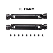 2PCS Black For Metal Drive Shaft 90-115mm 110-155mm 1/10 SCX10 D90 RC Car