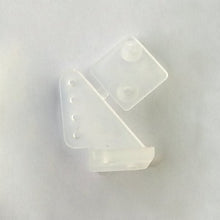 10Pcs Plastic Triangle Servo Horn Grey White Transparent 20x16x11.5mm For RC Airplane 