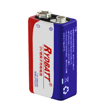 RYDBATT 9V 500mAh Rechargeable Lipo Battery 