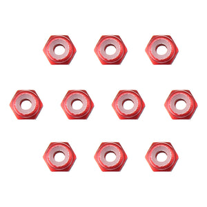10Pcs M2 Manual Knurled Thumb Aluminum Alloy Screw Nut Spacer Flat Washer