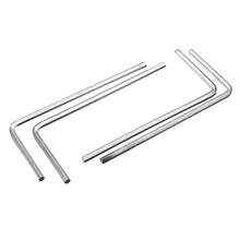 4Pcs 4mm Metal Silver Hex Key Hex Wrench for M5 M6 Hex Screw