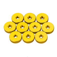 10Pcs M4 Manual Knurled Thumb Aluminum Alloy Screw Nut Spacer Flat Washer
