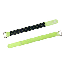 2Pcs RJXHOBBY High Strength Non Slip Silicone 3M Fiber Metal Claps Battery Strap for Lipo Battery