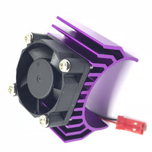 Aluminum Alloy 540/550 Motor Heatsink Radiator With Fan JST Connector for 1/8 1/10 Rc Car Parts