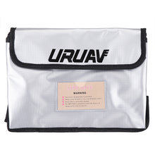 URUAV UR27 Fireproof Waterproof Lipo Battery Safety Bag 26X18X13cm with Label Folder