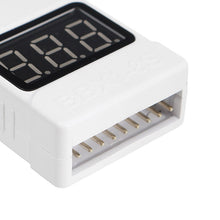 BBX1S-8S Battery Voltage Tester Low Voltage Buzzer Alarm for 1-8S Lipo Battery 