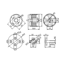 Eaglepower GA2814 KV900 900KV Brushless RC Motor 3S-4S for Fixed Wing UAV RC Airplane Racing Drone