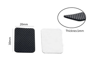 10 PCS RJX 3/M Anti-Slip Damping Silicone Mat Adhesive Tape 20X30X1mm for FPV Racing Drone Battery 