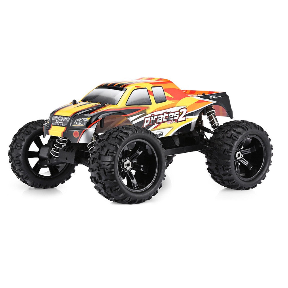 2 Batteries ZD Racing 08427 1/8  120A 4WD  Brushless RC Car Monster Truck RTR