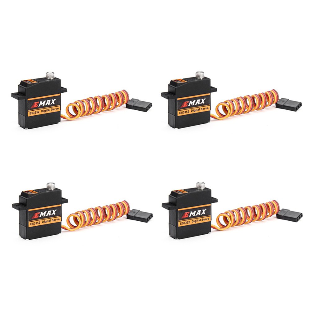 4PCS EMAX ES3352 12.4g Mini Metal Gear Digital Servo for RC Airplane