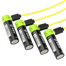 ZNTER 1.5V 1250mAh USB Rechargeable  AA Li-Po Battery