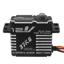 JX CLS-12V7337 37KG 12V 180 Degrees HV High Precision Steel Gear Digital Coreless Servo For RC Robot