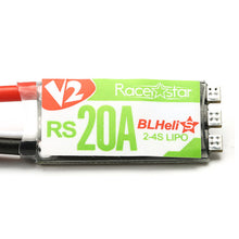4X Racerstar RS20A V2 New 20A Blheli_S OPTO 2-4S ESC Support Oneshot42 Multishot 16.5 Dshot600 for RC Drone