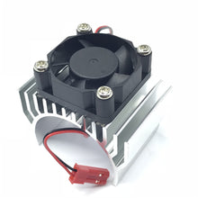 Aluminum Alloy 540/550 Motor Heatsink Radiator With Fan JST Connector for 1/8 1/10 Rc Car Parts 