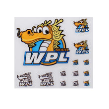 2PCS Stickers Sheet for 1/16 WPL B-1 B16 B14 B16 B24 B36 C14 C14 C34 DIY Decals RC Car Parts