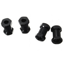 4pcs RC 1/10 Model Car Aluminum Alloy Extended Wheel Hex Hub Upgrade Parts Black