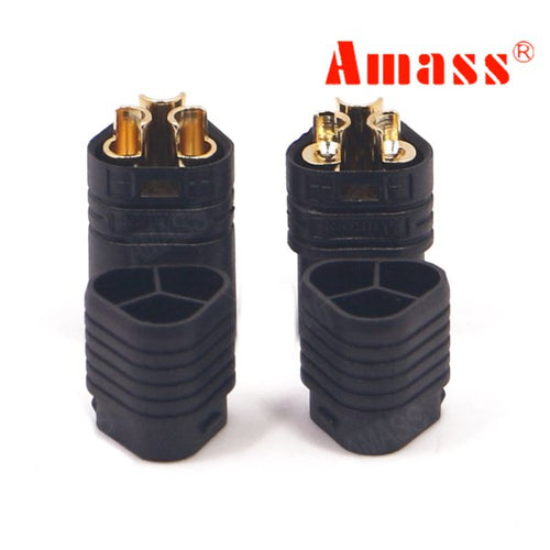 Amass MT60 Three-hole Plug Connector Black Male & Female 1 Pair