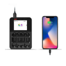 ISDT C4 8A Touch Screen Smart Battery Charger With USB Output For 18650 26650 AA AAA Battery