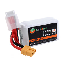 XF POWER 14.8V 1000mAh 75C 4S Lipo Battery XT60 Plug for RC Racing Drone