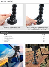 STARTRC Adjustable Car Phone Stand Holder Adapter for Gopro Hero 8 FPV Camera / 4-6 Inch Smartphone