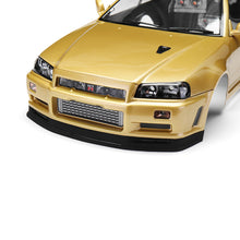 Killerbody 48645 NISSAN SKYLINE (R34) Finished Body Shell Champaign-gold for 1/10 Touring Car