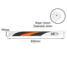 RJXHobby 600mm Carbon Fiber Main Blade For T-rex 600 Class 600 RC Helicopter