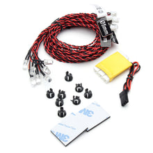 8 LED Flashing Light Lines System For RC Airplane Car Models