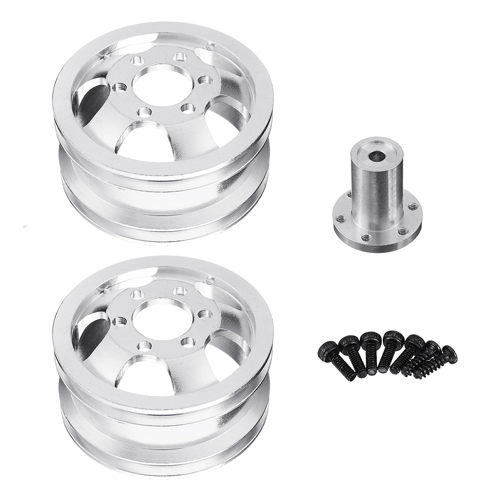 2Pcs WPL Metal RC Car Wheel Hub For 1/16 WPL 4WD B14 B24 6WD B16 B36 JJRC Q60 Q61 RC Car