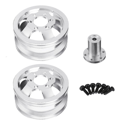 2Pcs WPL Metal RC Car Wheel Hub For 1/16 WPL 4WD B14 B24 6WD B16 B36 JJRC Q60 Q61 RC Car