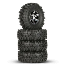 4Pcs AUSTAR AX-4020A 1.9 Inch 110mm 1/10 RC Car Tires with Alloy Hub For D90 SCX10 AXAIL RC4WD TF2 R