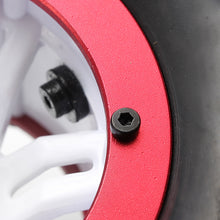 AUSTAR 4PCS Wheel Tires Rims Inflate Beadlock Pneumatic Tyre 3021RD For 1/10 RC Car