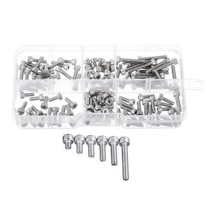 120Pcs M3 304 Stainless Steel DIN912 Screw Hex Socket Cap Repair Tools for RC Model