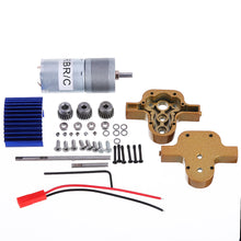 Metal Transfer Case Box+370 Motor Set for WPL B16 B24 B36 C24 JJRC Q65 1/16 Rc Car Parts