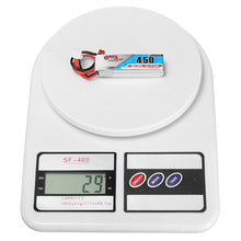 Gaoneng GNB 7.4V 450mAh 2S 80C/160C Lipo Battery JST Plug