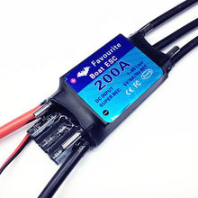 FVT RC Boat Parts 1-6s 200A Brushless ESC SBEC 5V/5A For RC Models