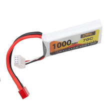 ZOP Power 7.4V 1000mAh 70C 2S Lipo Battery T Plug for Wltoys V912 V912 V262 V353 Helicopter
