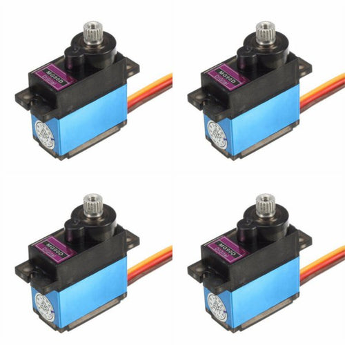 4X MG90D 13g Metal Gear Digital Servo for RC Models