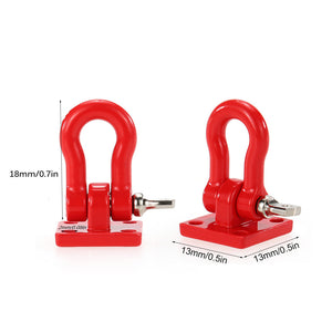 1 Pair Metal Trailer Hook Shackles Buckle for WPL RC Car Crawler Military Truck Parts 