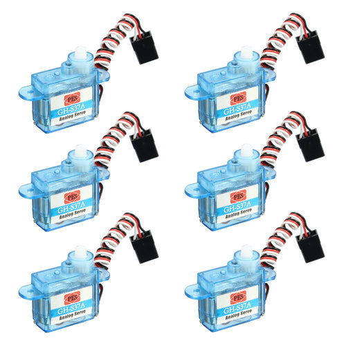 6PCS 3.7g Micro Analog Servo GH-S37A For RC Airplane Helicopter