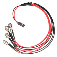 WPL C14 C24 1/16 2.4G Rc Car DIY Parts 4 White LED Light Headlight Set With Metal Lamp Cup