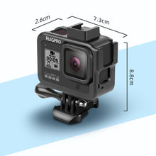 RUIGPRO Aluminium Alloy Heat Dissipation Frame Mount Protective Case for GoPro Hero 8 FPV Camera
